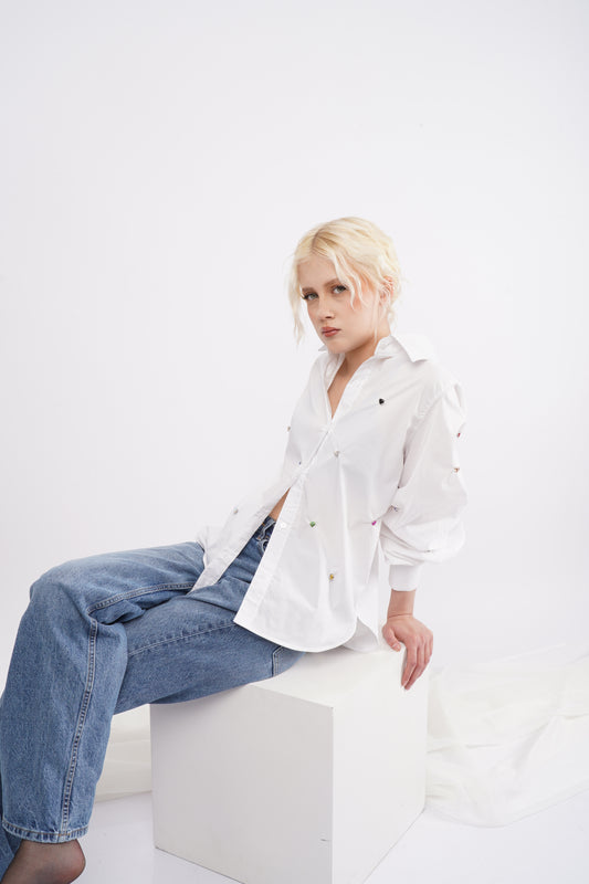 Corazón Sagrado - Camisa Blanca